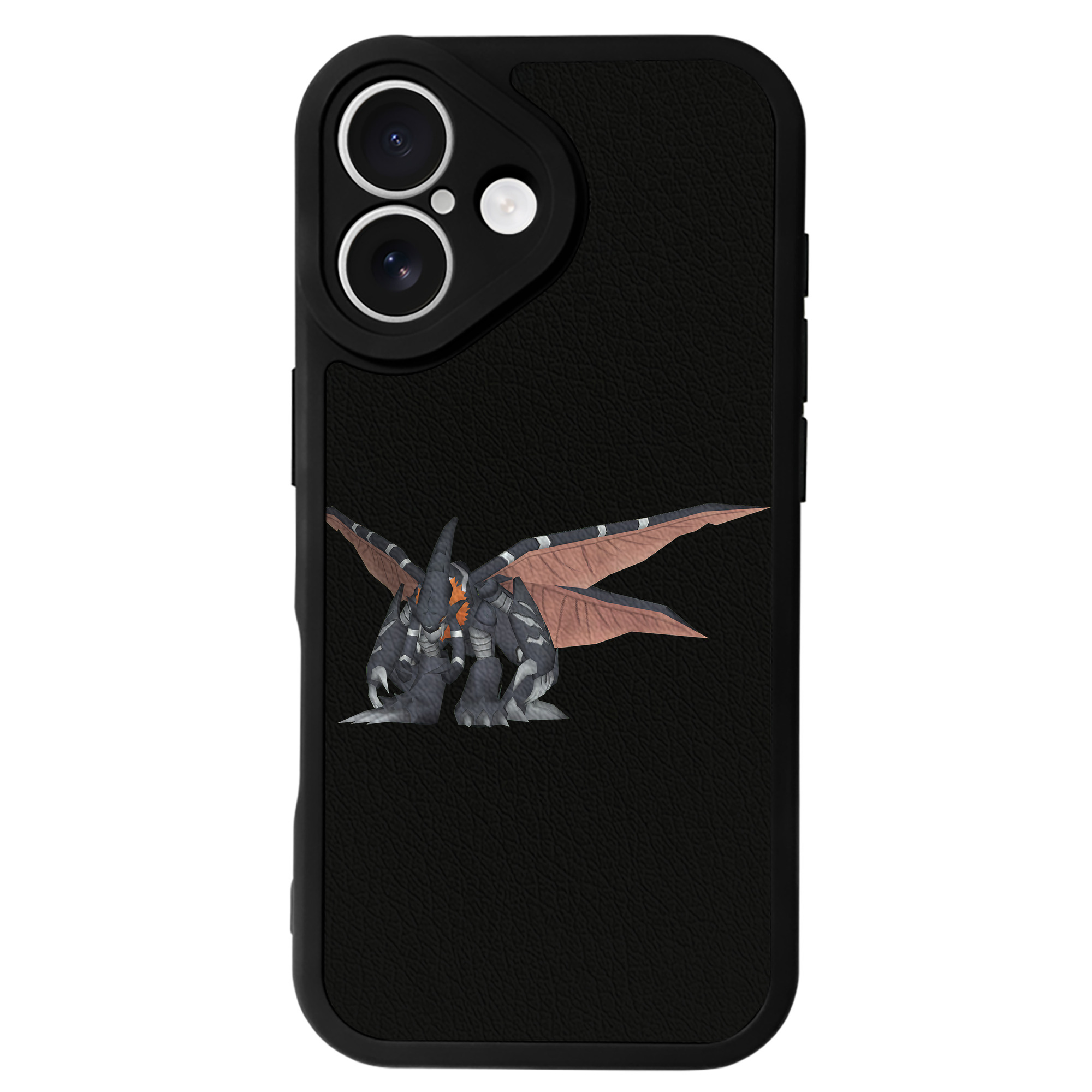 （画像用） Digimon デジタルモンスター/デジモン 【iPhone 16シリーズ対応】シリコンスマホケース（レザー調） 材質：シリコン